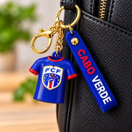 Cabo Verde FCF Jersey Keychain