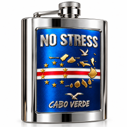 No Stress Cabo Verde Stainless Steel Hip Flask