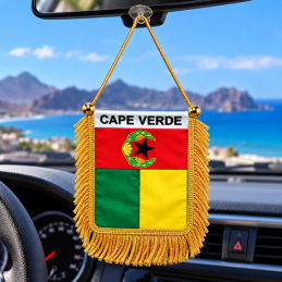 Cape Verde Car Hanging Flag Ornament