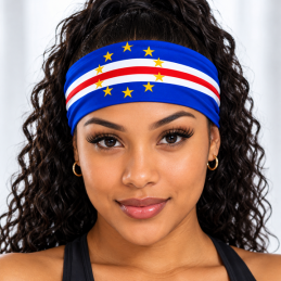Cabo Verde Flag Headband – Cape Verde Patriotic Hair Band