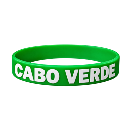 Cabo Verde Blue Silicone Wristband – Cape Verde Bracelet