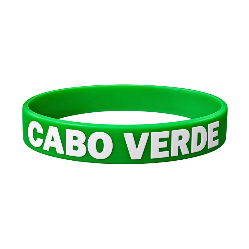 Cabo Verde Blue Silicone Wristband – Cape Verde Bracelet